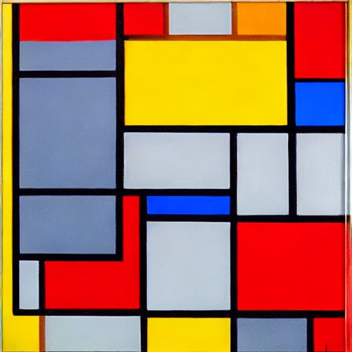 mondrian made by KI